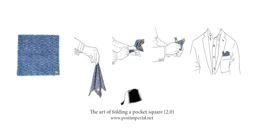 The art of folding pocket square