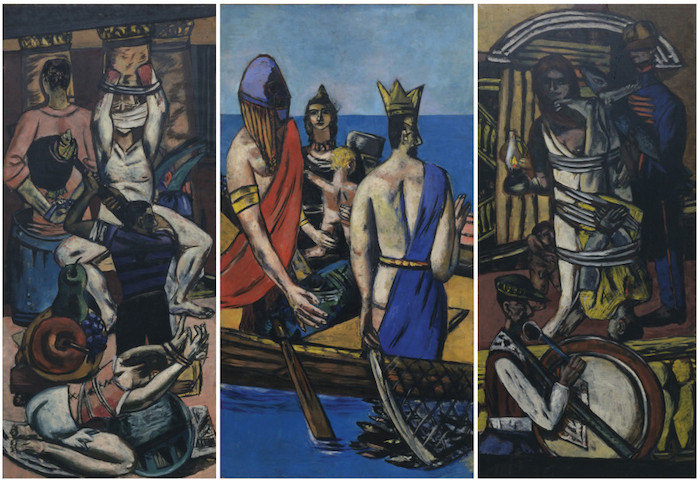 Max Beckmann. b. 1884 d. 1950. Departure.1932-1935. oil on canvas. The Museum of Modern Art, New York. Given anonymously (by exchange). Digital Image © 2014 The Museum of Modern Art/Licensed by SCALA/Art Resource, NY © 2014 Artists Rights Society (ARS), New York/VG Bild-Kunst, Bonn