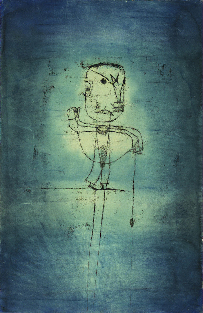 Paul Klee. b. 1879 d. 1940. The Angler. 1921. watercolor, transfer drawing and ink on paper. The Museum of Modern Art, New York. John S. Newberry Collection Digital Image © 2014 The Museum of Modern Art/Licensed by SCALA/ Art Resource, NY © 2014 Artists Rights Society (ARS), New York